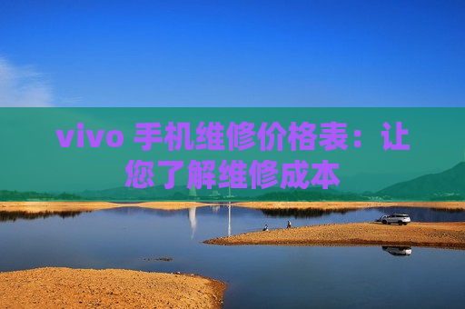 vivo 手机维修价格表：让您了解维修成本